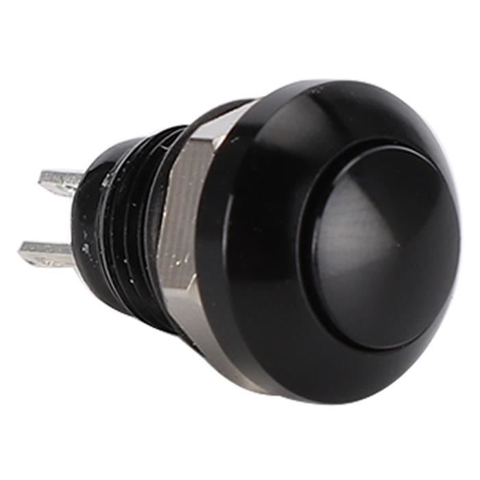Pulsante Momentaneo, Interruttore A Pulsante Momentaneo Per Auto, 1A 24V 8mm Mini Interruttore A Pulsante Momentaneo Per Auto Impermeabile In Lega Di Alluminio Di Zinco(Rosso