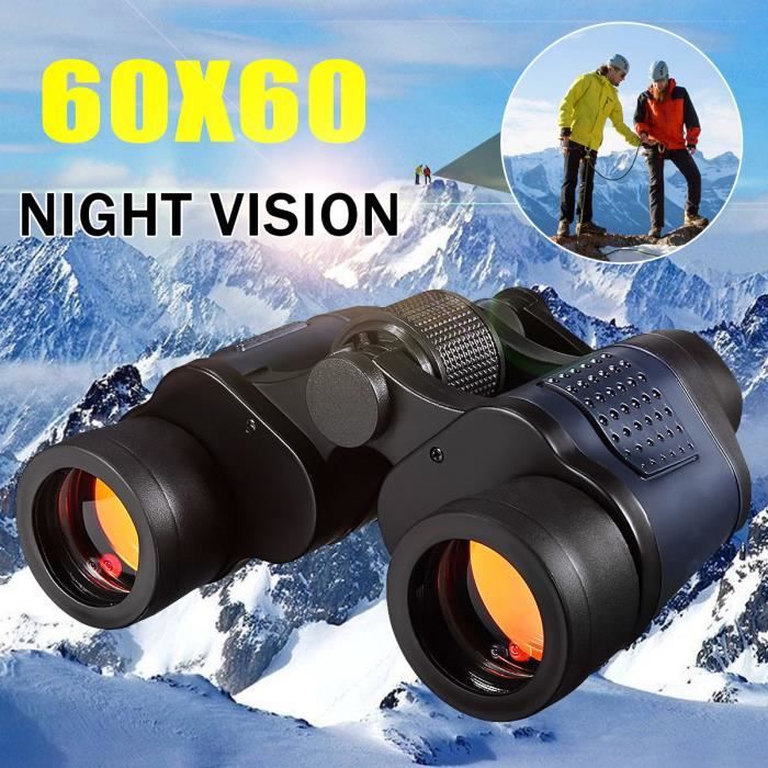 Jumelles 60x60 Jumelles Professionnelles Hd Etanches Vision Diurne Nocturne Pour Voyage Randonnee Chasse Observation Oiseaux Cdiscount Appareil Photo