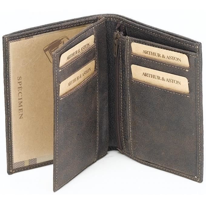 Portefeuille ARTHUR ASTON Europeen Cuir de vachette