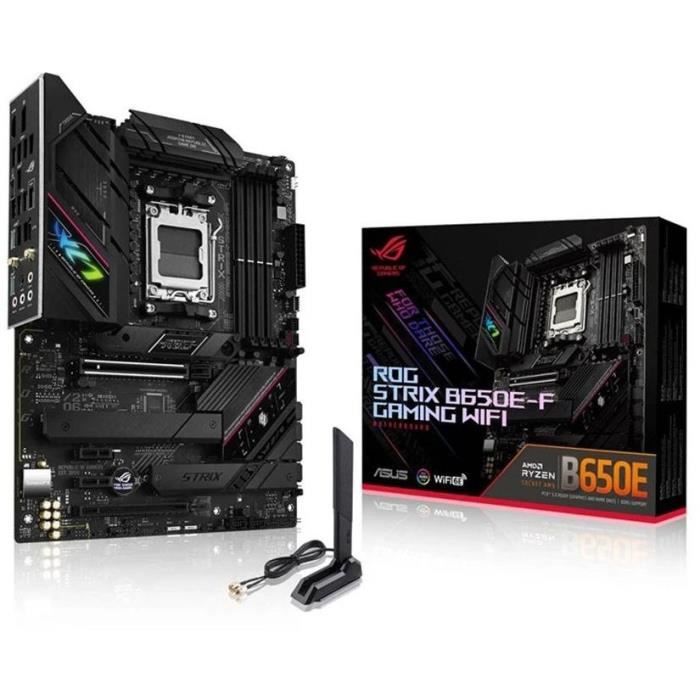 Carte mère - ASUS - ROG STRIX B650E-F GAMING WIFI - AMD B650 - Emplacement AM5 - DDR5-SDRAM