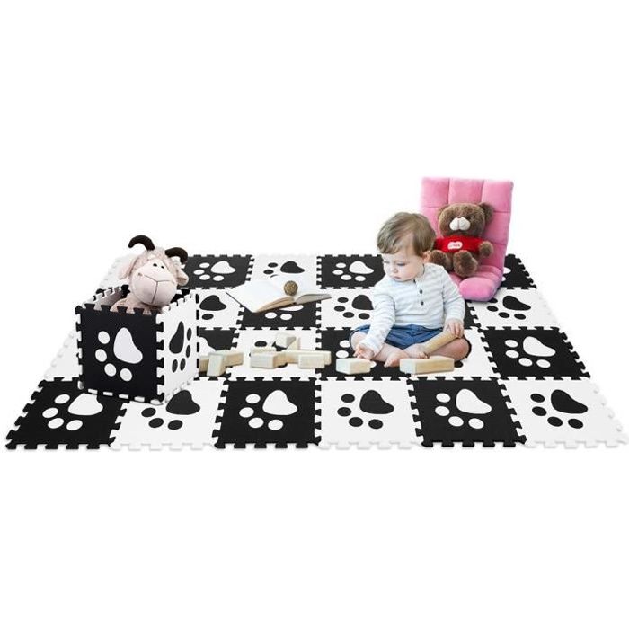 Costway Puzzles Tapis Mousse 24 Pcs En Eva Avec Motif Patte Mignon Tapis De Jeu Pour Bebe Puzzles Noir Et Blanc 30x30cm Cdiscount Jeux Jouets Costway Puzzles Tapis Mousse 24 Pcs En Eva Avec Motif Patte Mignon Tapis De Jeu Pour Bebe Puzzles Noir Et Blanc 30x30cm Cdiscount Jeux Jouets