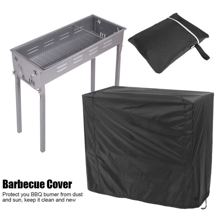 Hosse de protection BBQ Waterproof Barbecue Protecteur De Gril De Terrasse De Jardin 145 x 61 x 117cm noir-HEN