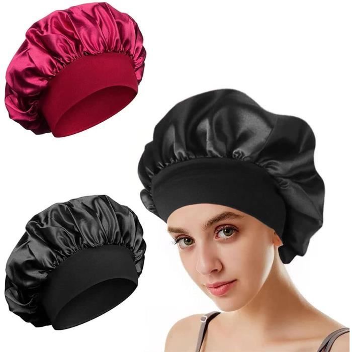 Bonnets de Nuit Doux pour Femme, Bonnet De Nuit Satin élastique,  Réutilisable Chapeaux de Sommeil - Cdiscount Au quotidien