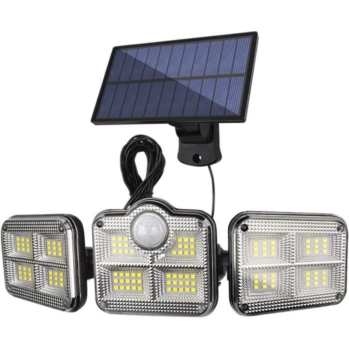 Projecteur LED Extérieur 200W 3 Têtes Réglables - 20000 Lm, 6500K - IP65 - Pour Jardin, Garage, Cour