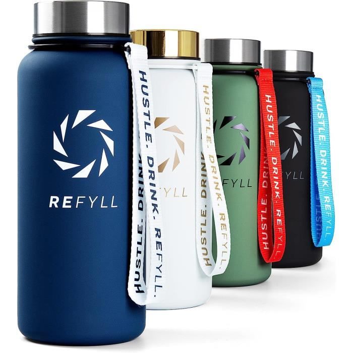 MFH US Gobelet à Gourde En Acier Inoxydable, Poignées