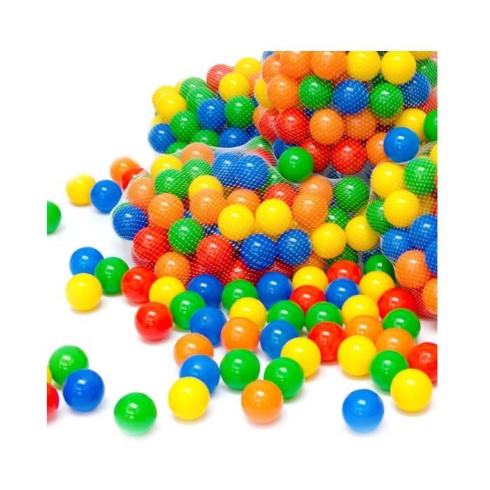 100 Balles de Jeu en Plastique 5,5cm Set de Balles colorées pour Enfants