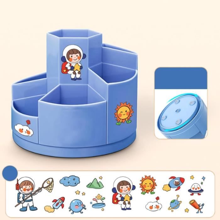 FRETONBA Organiseur De Bureau Rotatif Avec 9 Compartiments, Rotatif à