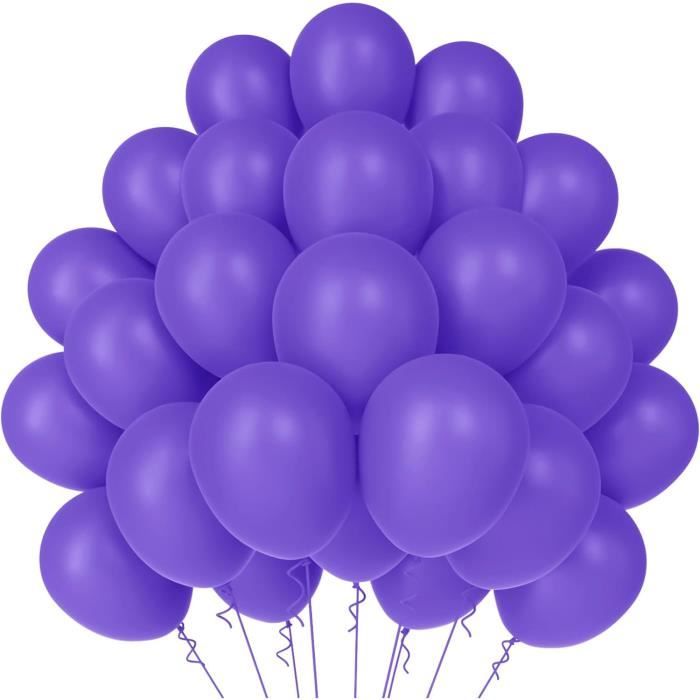 Sachet 100 ballons violet dim 30 cm - Ballons / Gonflables pas cher