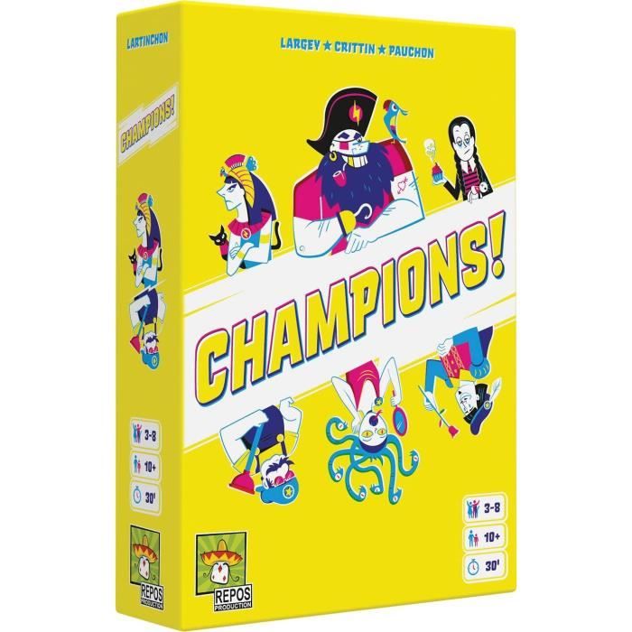 Repos Production Champions! Jeux De Société Jeux De Cartes - Jeu D'Ambiance  - Jeu Adulte Et Enfant À Partir De 12 Ans - 3 À [u762]