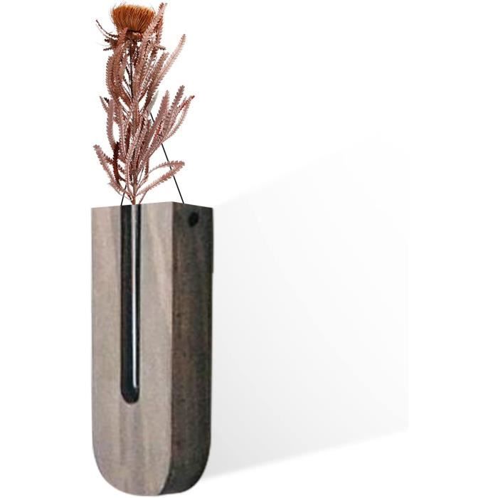 Jardinière Murale En Bois Suspendue – Support Plantes Fleurs Artificielles, Style Rustique - 7