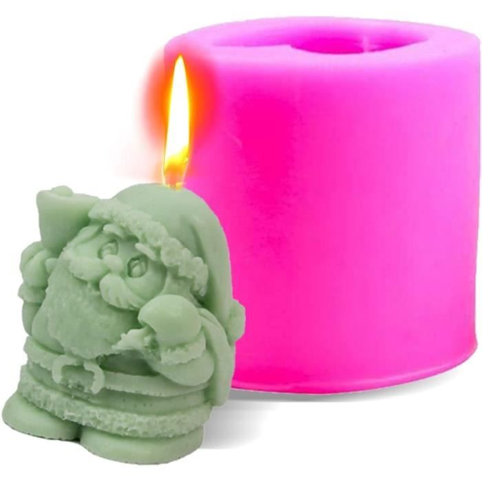 Moule à Bougie En Silicone 3D Forme Boule De Noël Avec Flocons - Pour Fabrication Bougies, Résine, Savon - DIY Décoration - 9