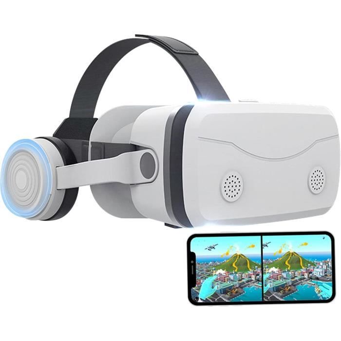 Casque De Réalité Virtuelle 3D Vr, Vue À 90 Degrés Noire Prenant En