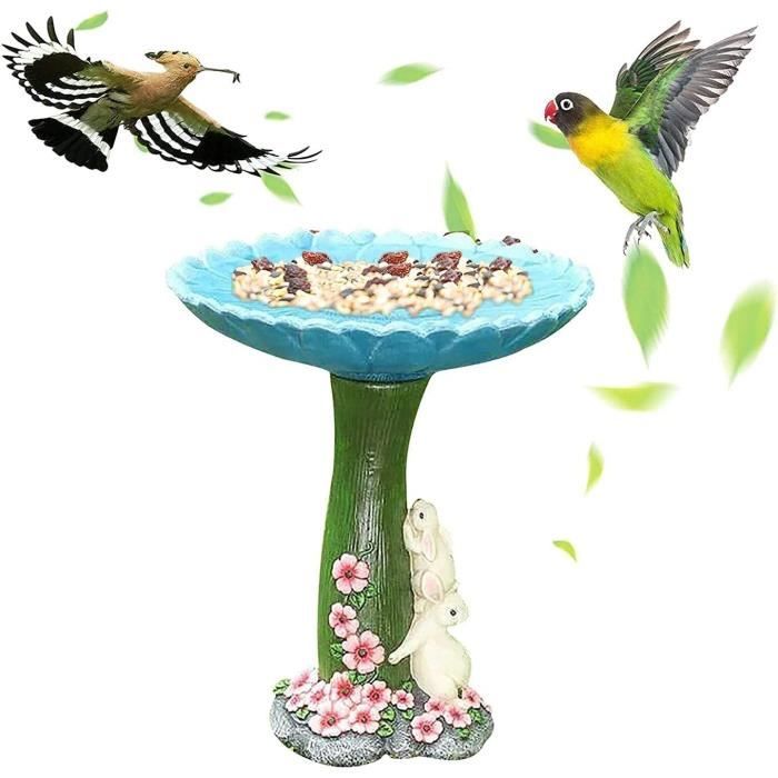 Abreuvoir pour oiseaux de jardin en résine - Bol de bain pour oiseaux  sauvages [127] - Cdiscount
