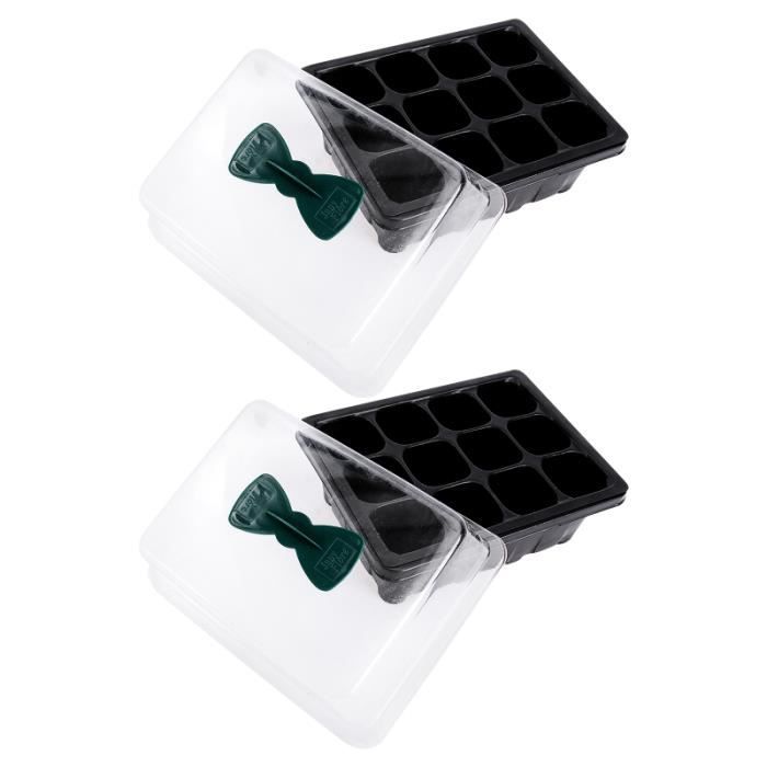 Plateaux De Germination Pour Semis - Lot De 2 - 37x30x7,5 Cm - Pour Jardiner Facilement