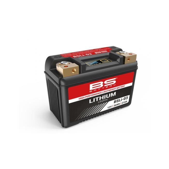 Batterie Lithium BS Battery pour Moto Cagiva 650 Raptor V-Raptor 2001 à 2007 BSLi-03/HJB9Q-FP/12N9-4B-1