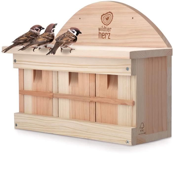 Nichoir Oiseaux Exteri Pour Moineaux - Maison Oiseaux, Nicho