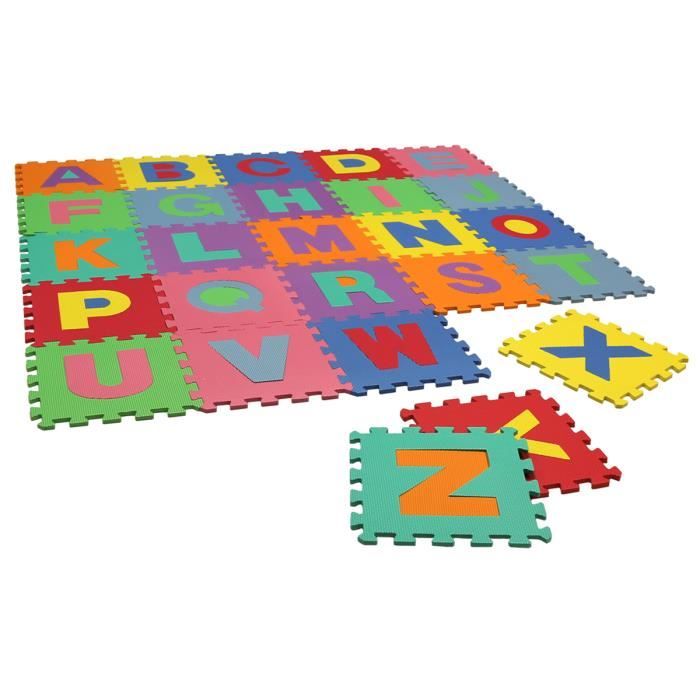 Tapis puzzle en mousse EVA lettres de l