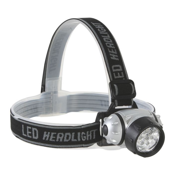 Lampe frontale - ULTRALUMINEUSES - 7 LEDs blanches - interrupteur 5 positions