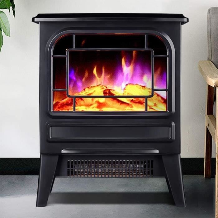 Cheminee Pdxgz Cheminee Electrique A Effet De Flamme Radiateur De Foyer Autoportant Baroque Romantique J518 Cdiscount Bricolage