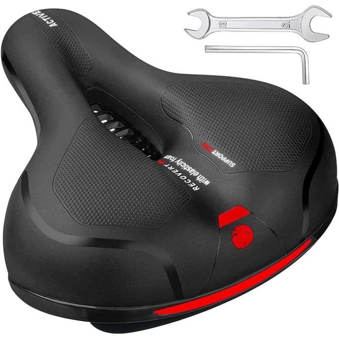 Siège De Vélo Confortable, Selle De Vélo Étanche En Mousse À Mémoire De  Forme, Ajustement Universel, Amortisseur Avec Clé De [L2544] - Cdiscount  Sport