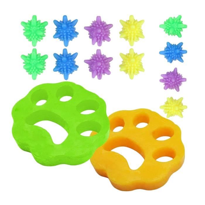 Boules Anti-poils Pour Machine à Laver - Lot De 12 Réutilisables - Capture Les Poils D'animaux, Peluches - Pour Vêtements Et Linge De Maison