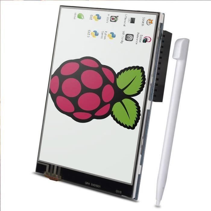 Achat Ecran PC Compatible Raspberry pi 3 Modèle B-B+2B,  3.5 pouce LCD TFT Screen Ecran Tactile 320*480 Module SPI Avec Un Stylo SC06 Meg36619 pas cher