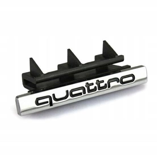 Embleme quattro Grill Signe Badge Logo 69x9mm Pour Audi A4 B8 20122015
