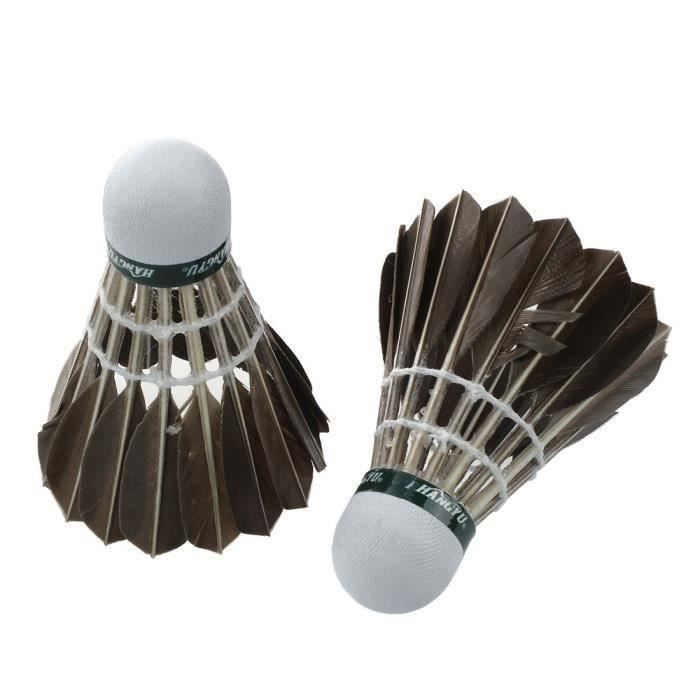 12Pcs plumes volants formation Badminton balle durable Birdies Game Sports.
