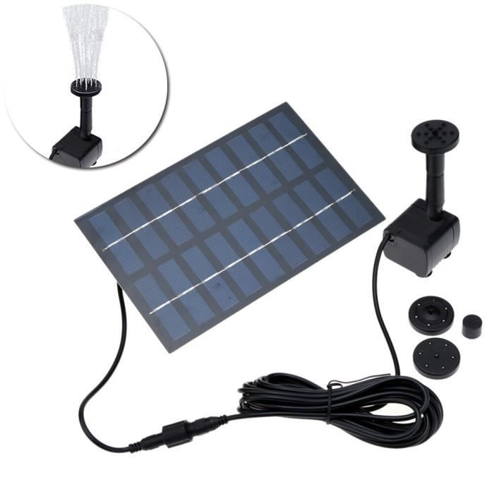 Fontaine Solaire Flottante Pour Bassin Ou Bain D’oiseaux – 8 Buses Interchangeables, écologique Et Facile à Installer