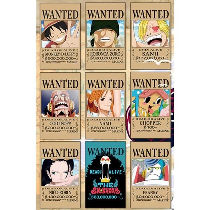 Posters Ruggito One Piece Wanted Luffy Classic Cartoon Poster Sets Kraft Paper Poster Retro Nostalgic Paint 9 Pcs 338 Cdiscount Maison Posters Ruggito One Piece Wanted Luffy Classic Cartoon Poster Sets Kraft Paper Poster Retro Nostalgic Paint 9 Pcs 338 Cdiscount Maison