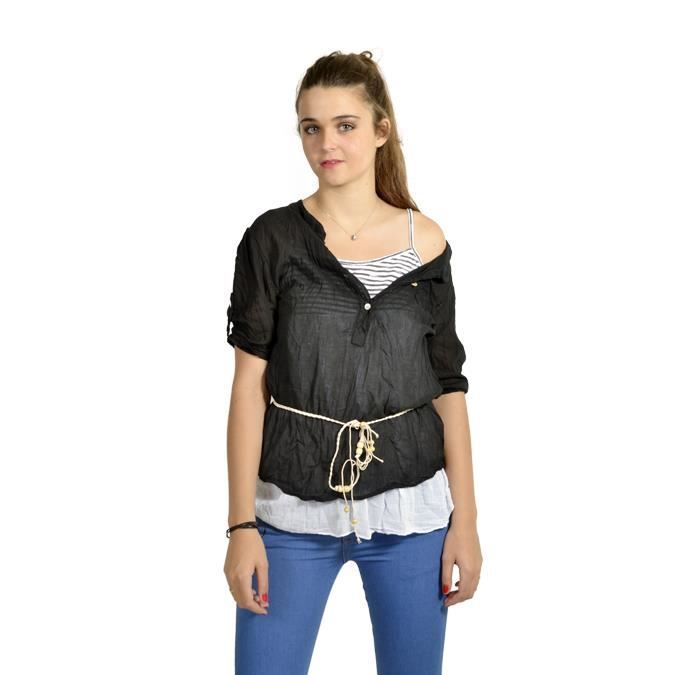 Tunique sales manche courte