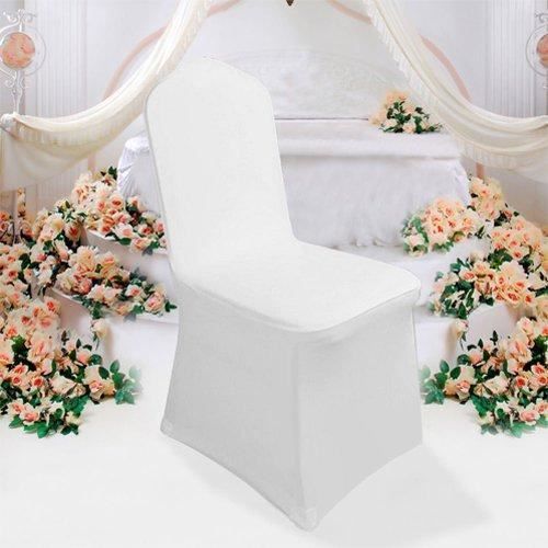 Lot de 50 Housse de Chaise de Mariage Extensible pour Réception