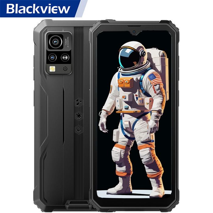 Coque Portefeuille En Cuir PU Pour Blackview BV4800 SE (6.56") – Housse à Rabat Protectrice Avec Poches Cartes Et Support – Couleur Noire