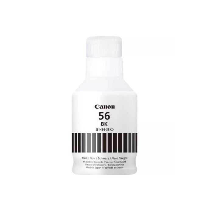 Bouteille dencre - CANON - GI-56BK - Noir - Compatibilité MAXIFY GX - (4412C001)