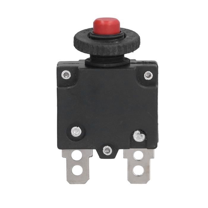 2 Pièces Disjoncteur Bouton Poussoir Reset - AC 125/250V 5A, Marque Uxcell, Neuf Sous Emballage