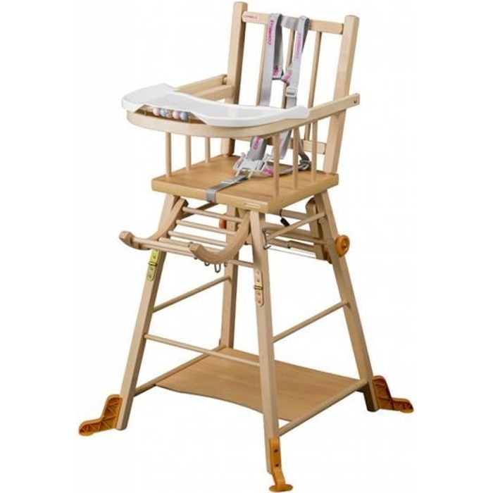 COMBELLE Harnais chaise haute Gris - Cdiscount Puériculture & Eveil bébé