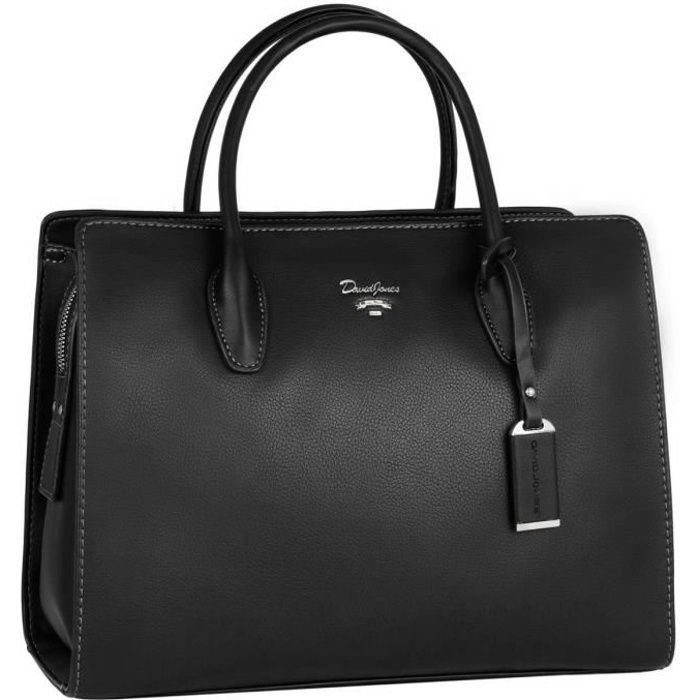 Sac à Main David Jones - Grand Sac à Main Femme - Cabas Fourre-Tout Cuir PU - Sac Multi Poche Plusieurs Compartiments Porté Epaule