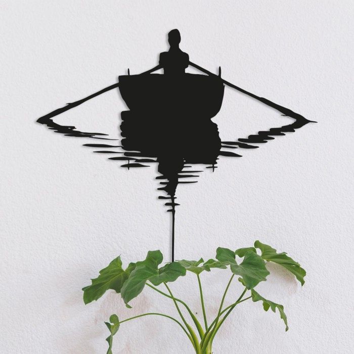 Décoration Murale « Bon Appétit » En Métal Noir - Style Bistrot Français - 55x55 Cm - Pour Cuisine, Salle à Manger, Restaurant