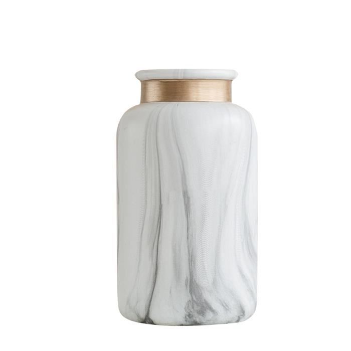 Vase Déco en Céramique Calyx 31cm Blanc