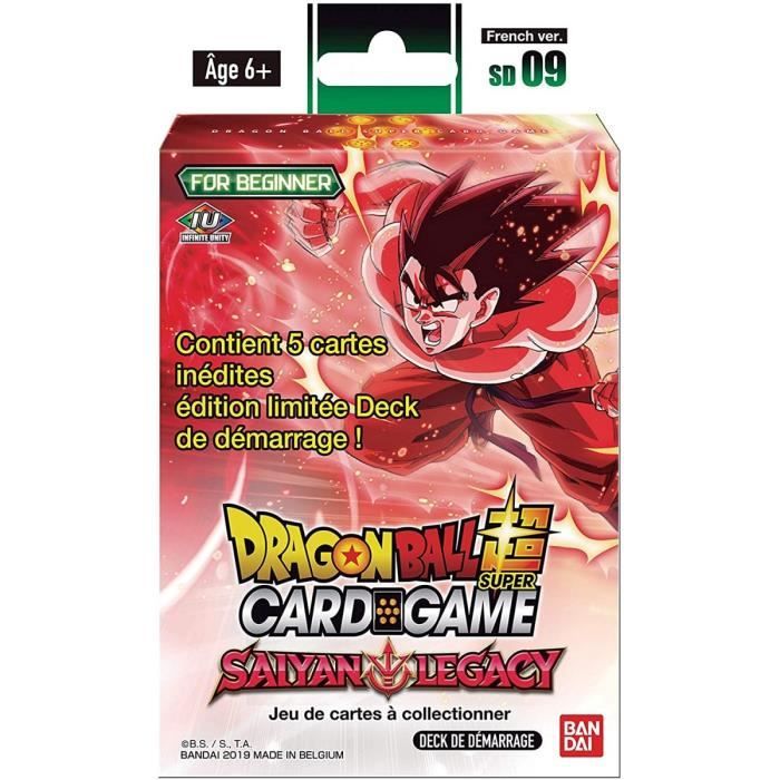 30 cartes brillantes Lot de 1000 cartes DBZ Dragon Ball Super en Français 