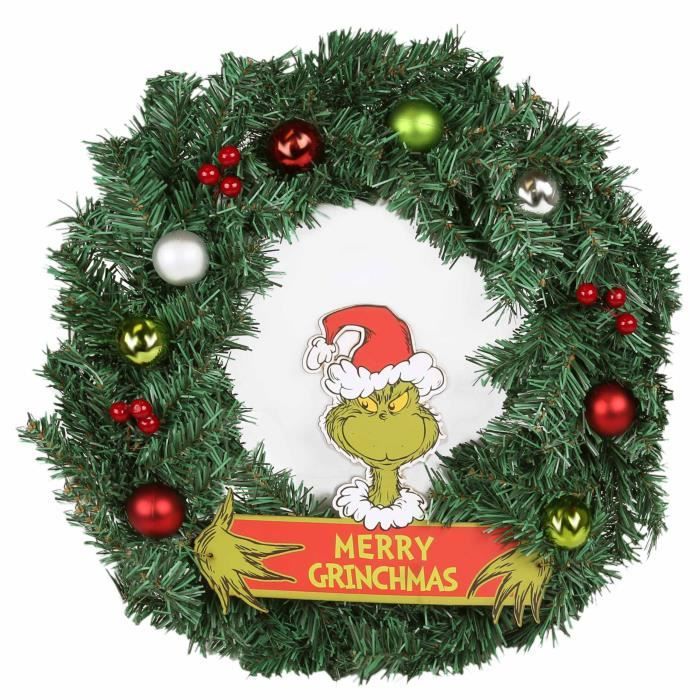 Couronne De Noël Elfe Pour Porte D'entrée, Couronne De Noël En Maille