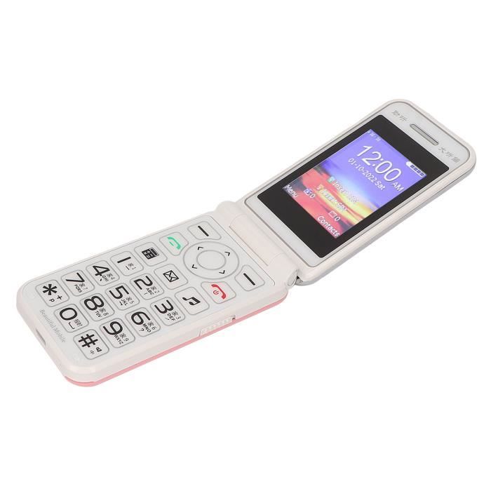 T?�l?�phone ?� clapet EJ.LIFE N509 2G d?�bloqu?� double SIM rose - ?�cran 2.4 pouces - fonction SOS 