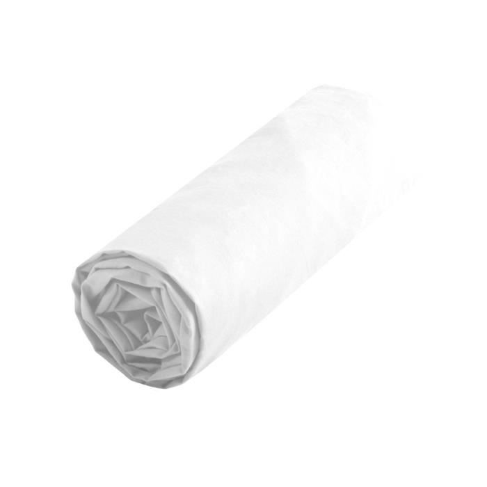 Drap housse (180 cm) Confort Blanc