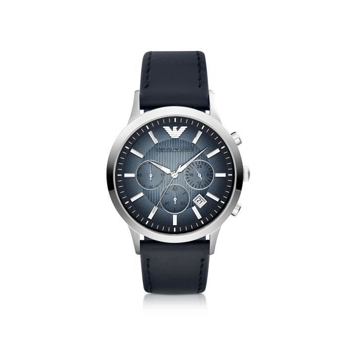 EMPORIO ARMANI HOMME AR2473 ARGENT ACIER MONTRE Cdiscount Bijouterie