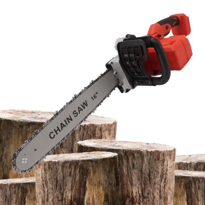 Tronçonneuse Sans Fil 16 Pouces YARDCARE - Moteur Brushless, 2 Batteries 4Ah, écran LED, Lubrification Auto