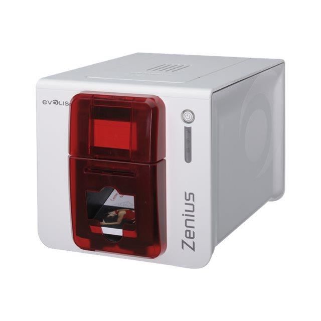 Imprimante de badge - Evolis - ZENIUS - Rouge - Thermique par sublimation - Simple face