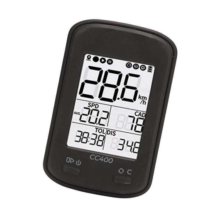Fafeicy Ordinateur de vélo GPS CC400 Compteur de Vélo GPSFil CC400 ...