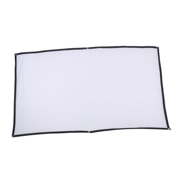 Écran Projecteur Portable 72 Pouces Pliable Anti-Froissement HD 16:9 - Intérieur Extérieur