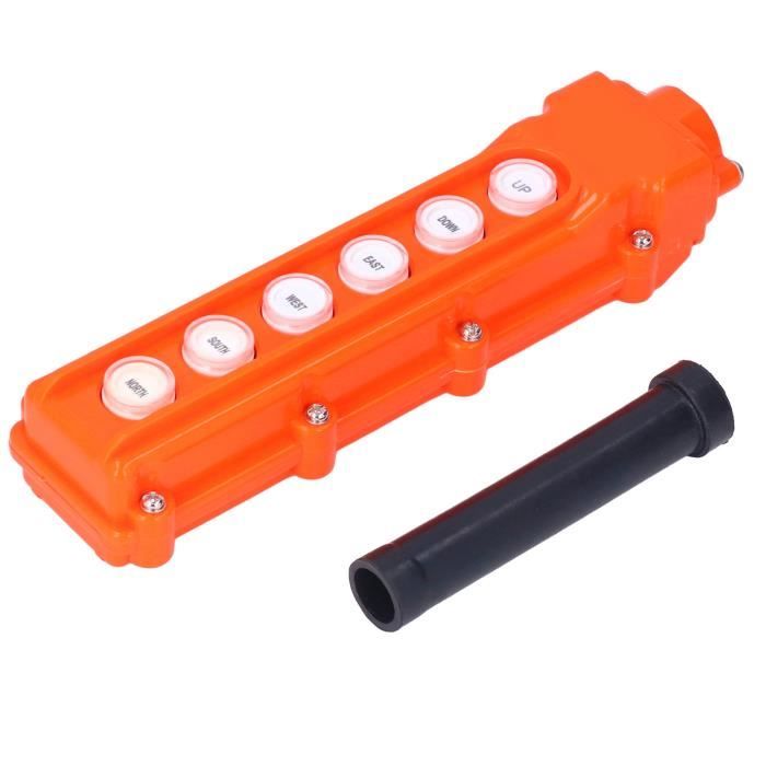 Interrupteur à bouton-poussoir pour grue, palan portatif, télécommande 220 V/500 V, 5 A, étanche