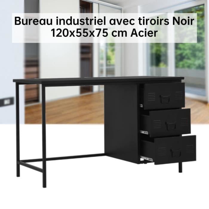 Bureau 120 cm industriel main image 0